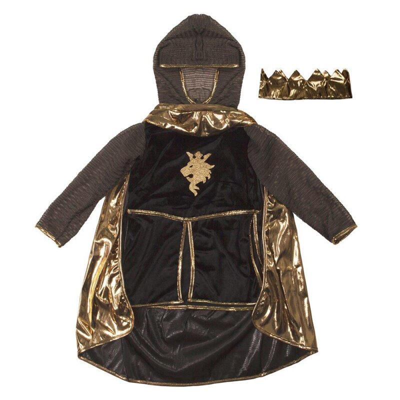 Great Pretenders Knight Costume (Cloak-Cloak, Cape, Crown) 8-10 Years