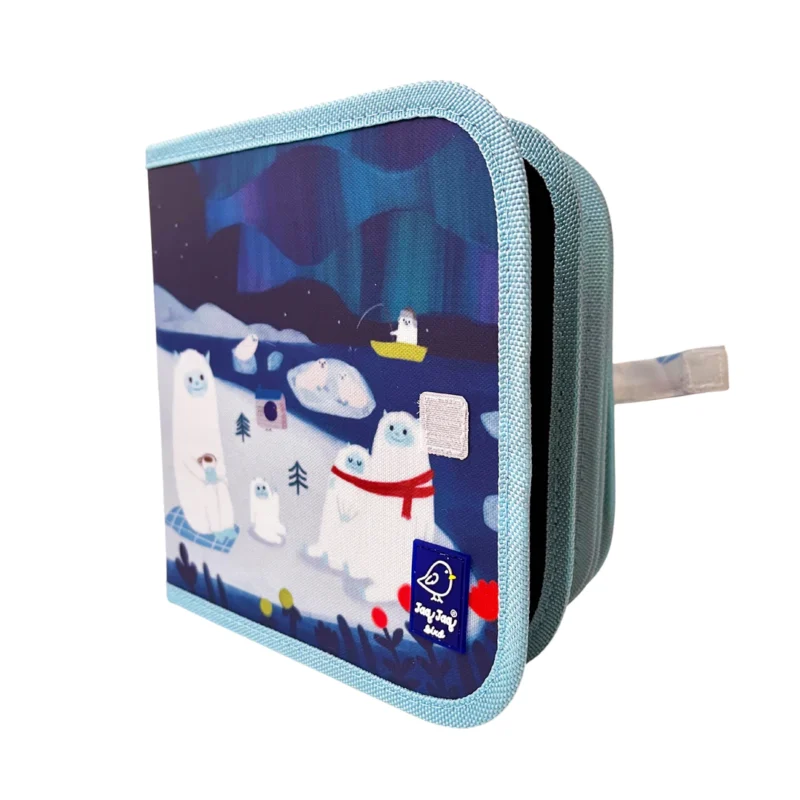 Jaq Jaq Yeti + Aurora Borealis Dry Erase Reusable Activity Book - Image 2