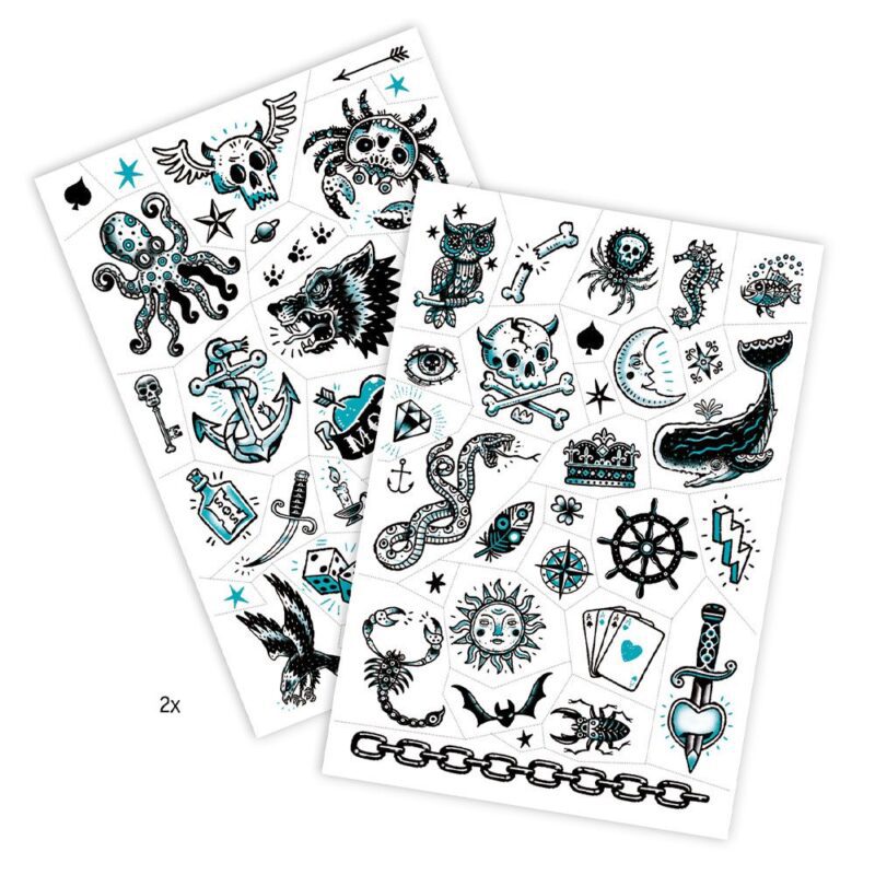 Djeco Tattoo Black And White Designs - Image 2