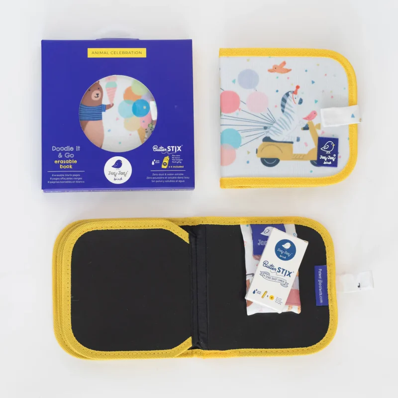 Jaq jaq Zebra Mini Dry Erase Reusable Activity Book - Image 2