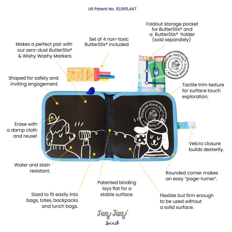 Jaq jaq Zebra Mini Dry Erase Reusable Activity Book - Image 7