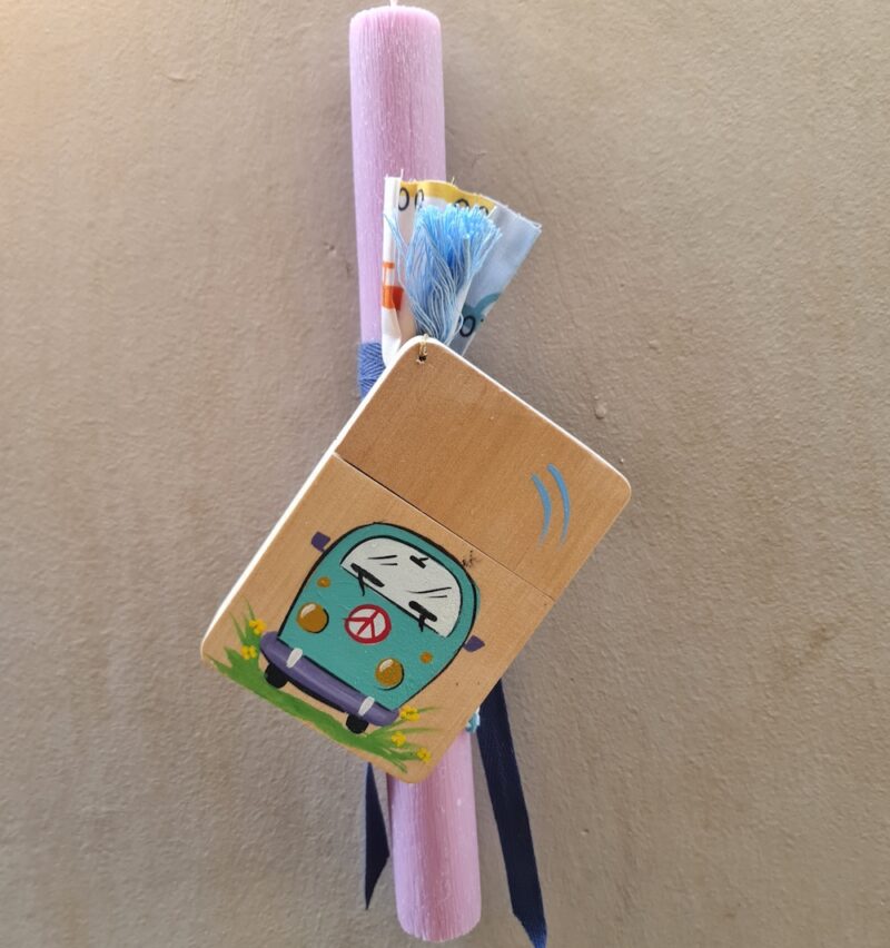VW Wooden Crayons Handmade Easter Candle
