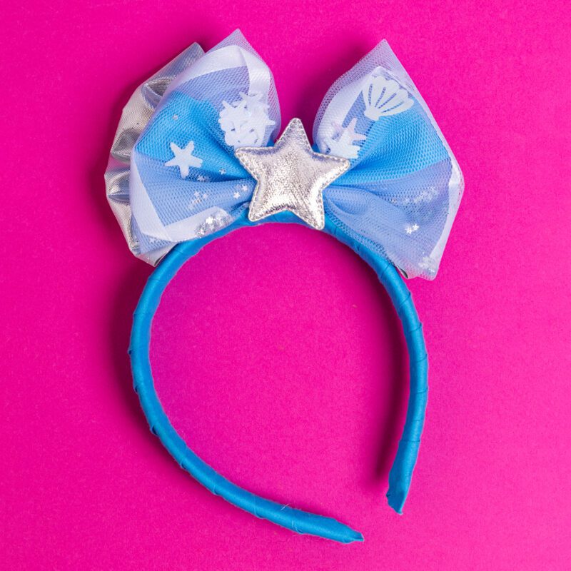 Two Glittery Pitayas Headband Blue Mermaid