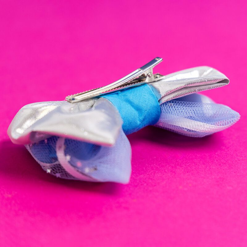 Two Glittery Pitayas Hair Clip Blue Mermaid - Image 2