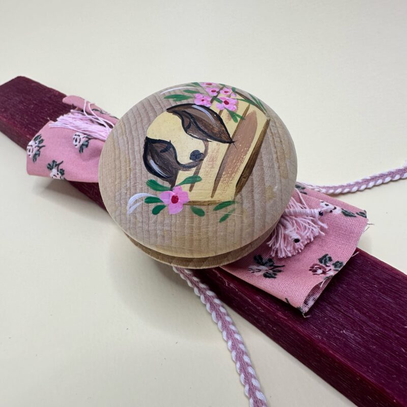 Wooden YoYo Canine Handmade Easter Candle - Image 2