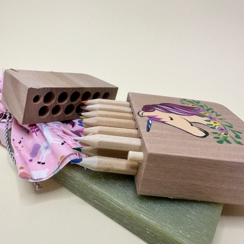 Unicorn Crayons Handmade Easter Candle - Image 2
