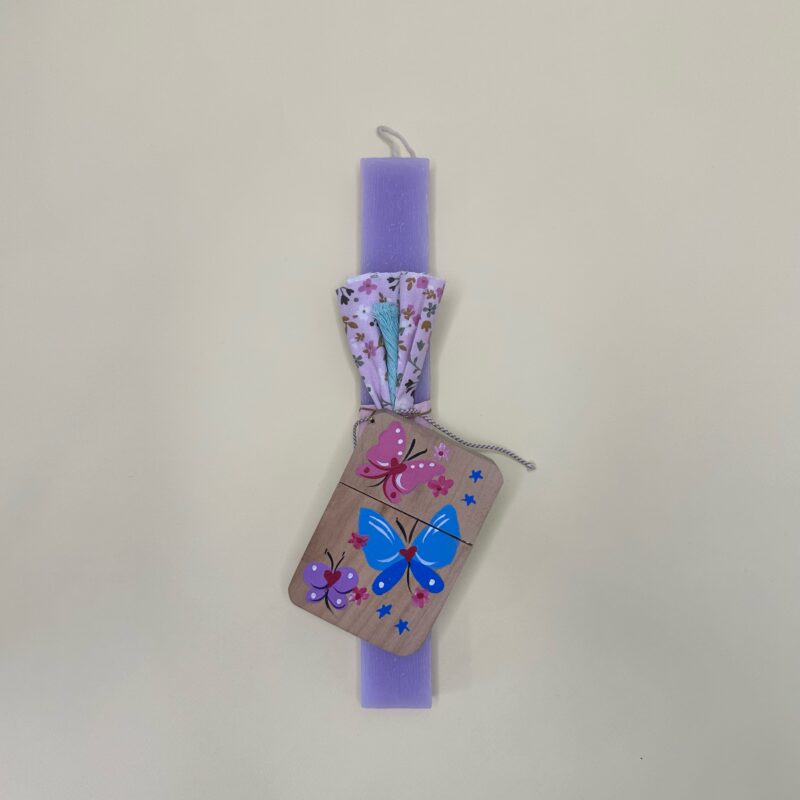 Butterfy Crayons Handmade Easter Candle
