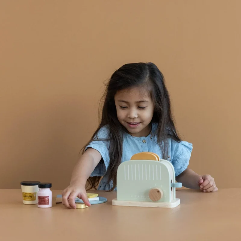 Wooden toaster With Toy Accessories By Little Dutch - Image 2