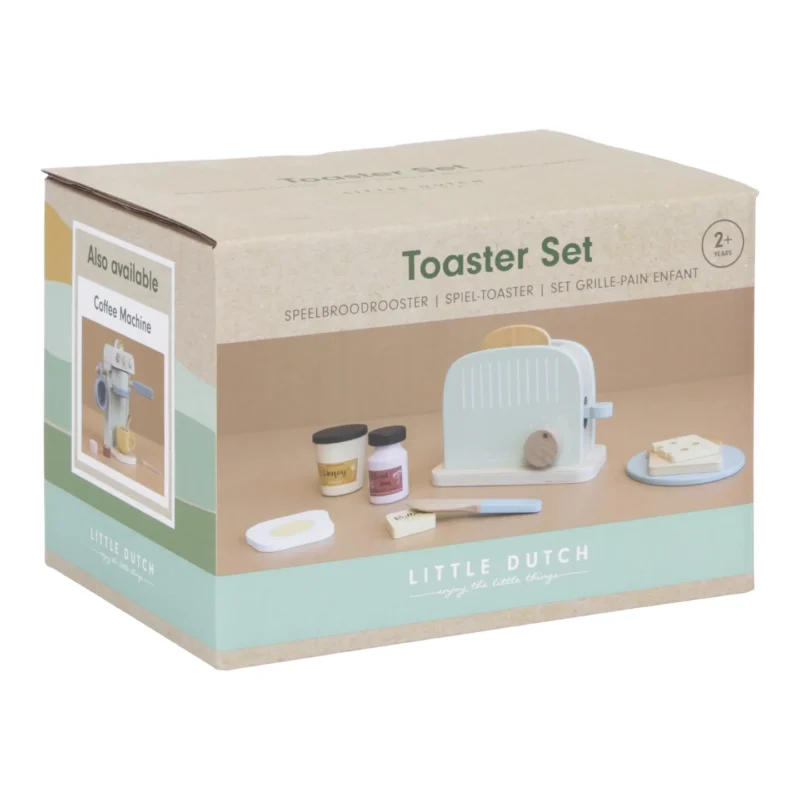 Wooden toaster With Toy Accessories By Little Dutch - Image 9