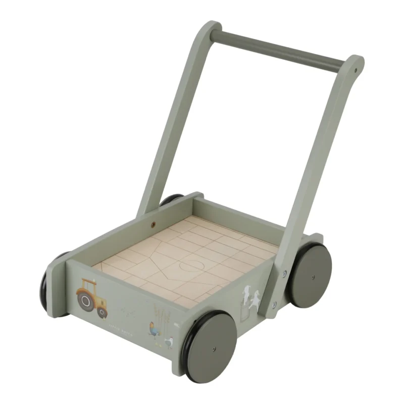 Little Farm Wooden Brick Stroller By Little Dutch - Image 3