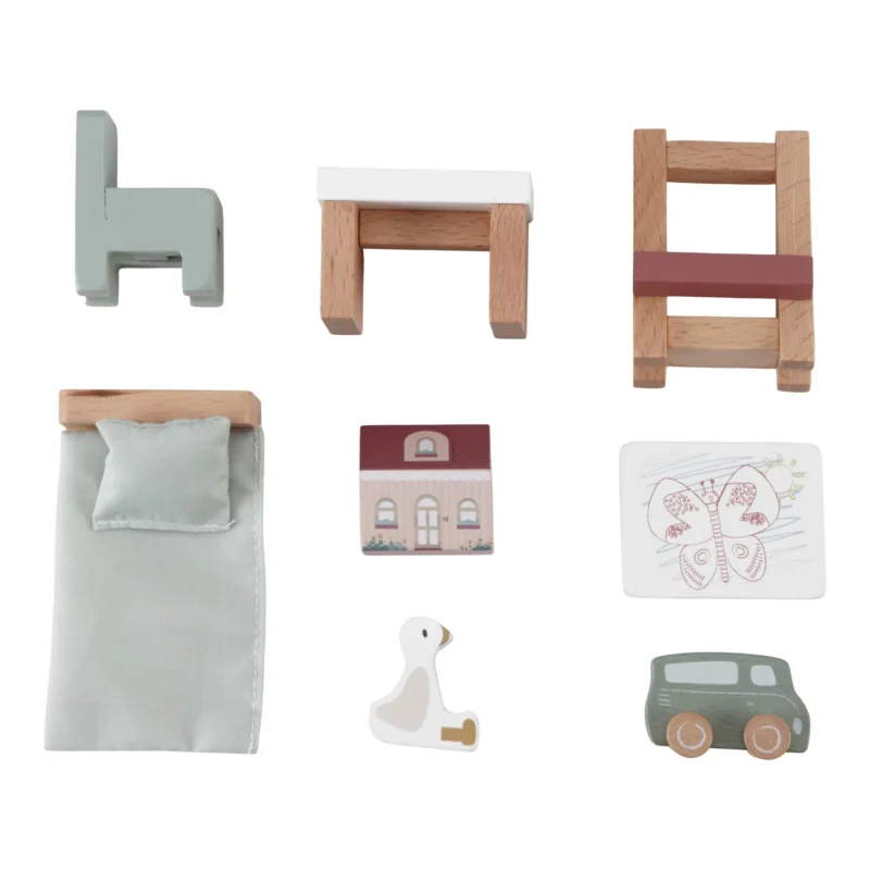 Children's Room Set For Wooden Dollhouse By Little Dutch - Image 3