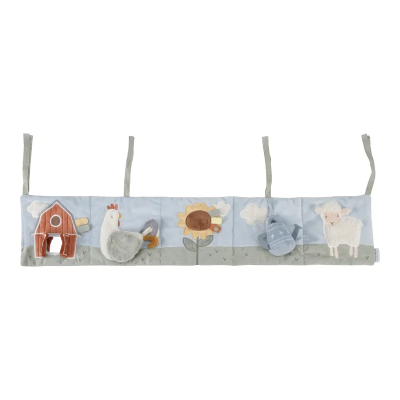 Little Farm Fabric Hanging Activity Toy For Bed By Little Dutch