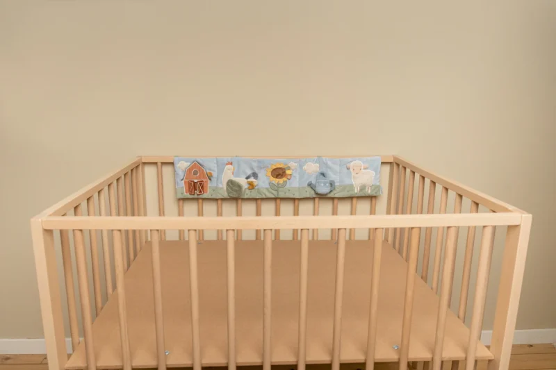Little Farm Fabric Hanging Activity Toy For Bed By Little Dutch - Image 2