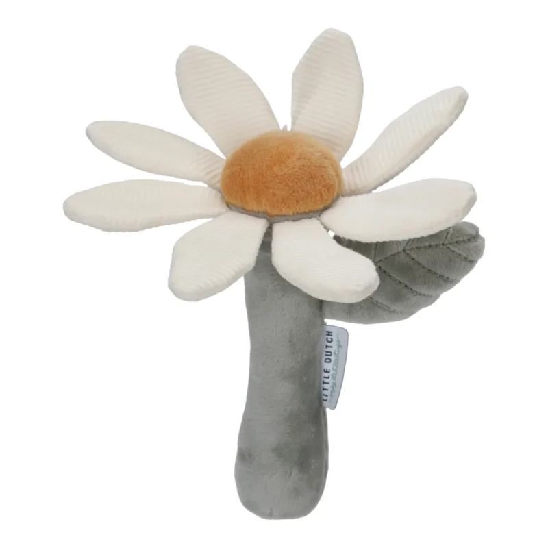 Little Farm Flower Fabric Rattle By Little Dutch