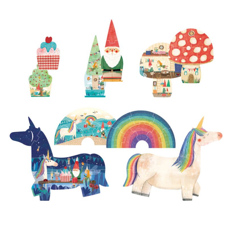 My Unicorn Progressive 5 Puzzles By Londji - Image 2