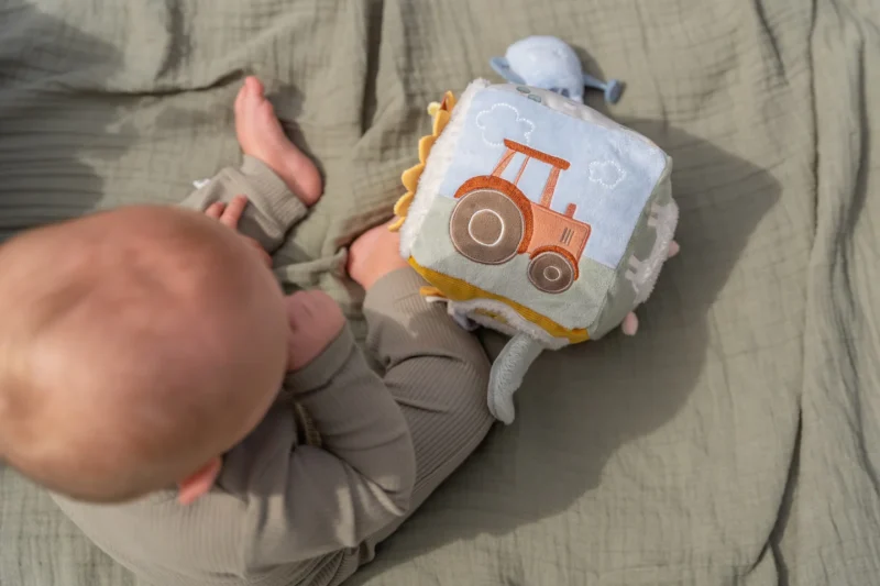 Little Farm Fabric Activity Cube By Little Dutch - Image 2