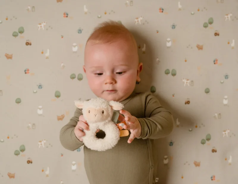 Fabric Rattle Little Farm Sheep By Little Dutch - Image 2