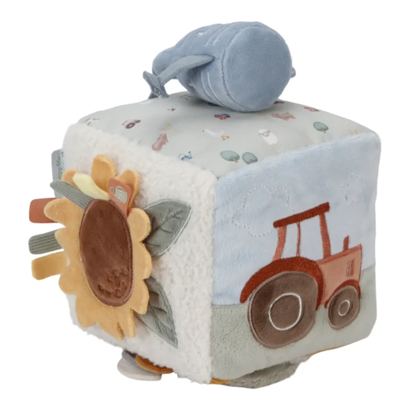 Little Farm Fabric Activity Cube By Little Dutch - Image 4