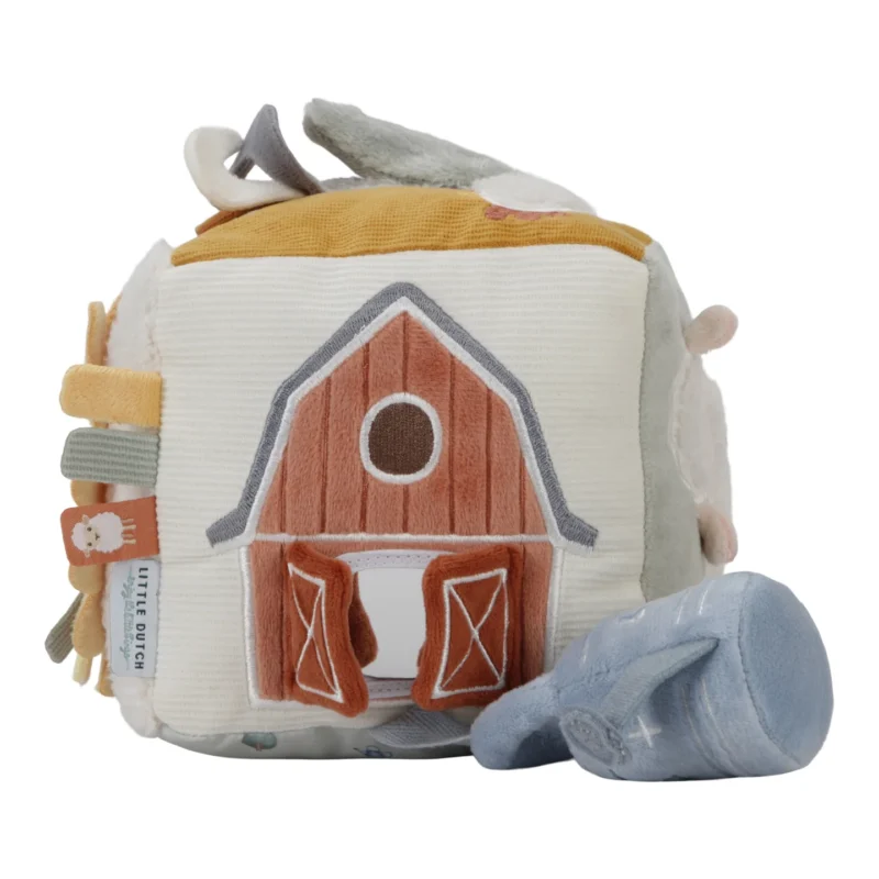 Little Farm Fabric Activity Cube By Little Dutch - Image 5