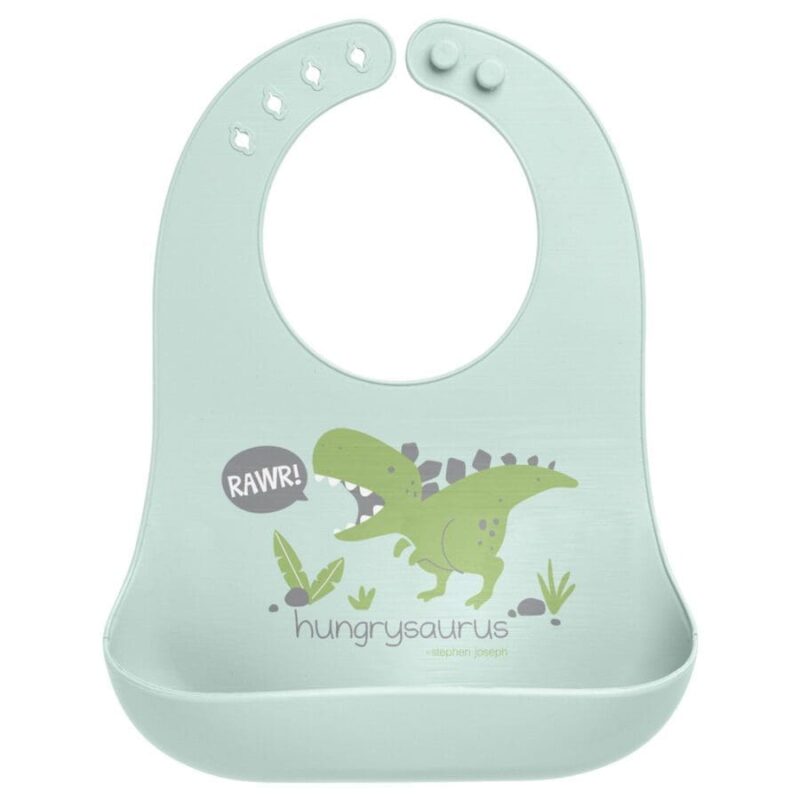 Silicone Bib Dino By Stephen Joseph