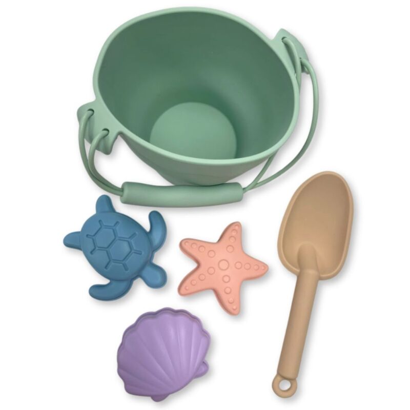 Set With Sand Toys-Bucket-Shovel-Moulds-Sea Animals By Swim Essentials - Image 2