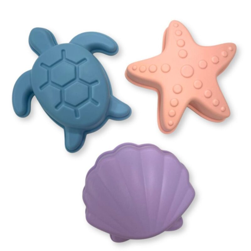 Set With Sand Toys-Bucket-Shovel-Moulds-Sea Animals By Swim Essentials - Image 3