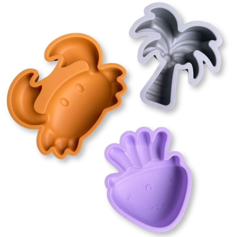 Set With Sand Toys-Bucket-Shovel-Moulds-Abstract By Swim Essentials - Image 3