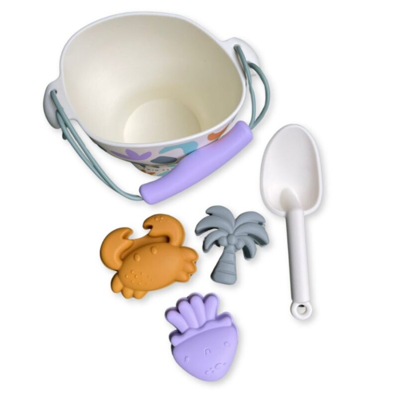 Set With Sand Toys-Bucket-Shovel-Moulds-Abstract By Swim Essentials - Image 2