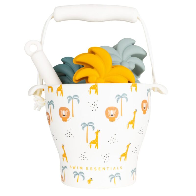 Set With Sand Toys-Bucket-Shovel-Molds-Jungle By Swim Essentials
