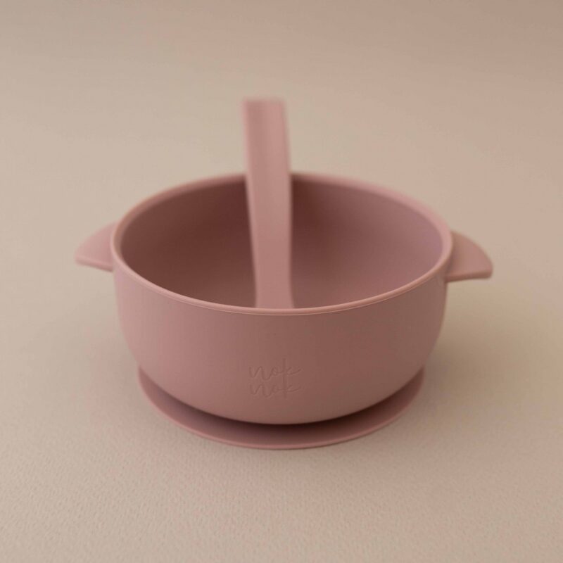 Silicone Bowl With Lid Nino Light Pink By Nok Nok - Image 2