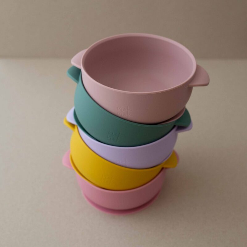 Silicone Bowl With Lid Nino Light Pink By Nok Nok - Image 3