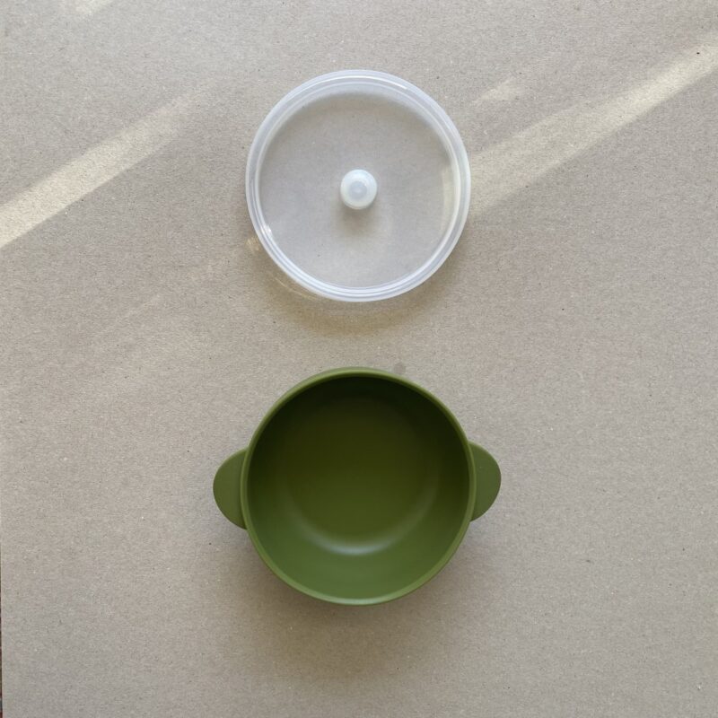 Silicone Bowl With Lid Nino Olive By Nok Nok