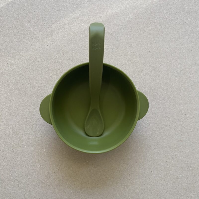 Silicone Bowl With Lid Nino Olive By Nok Nok - Image 2