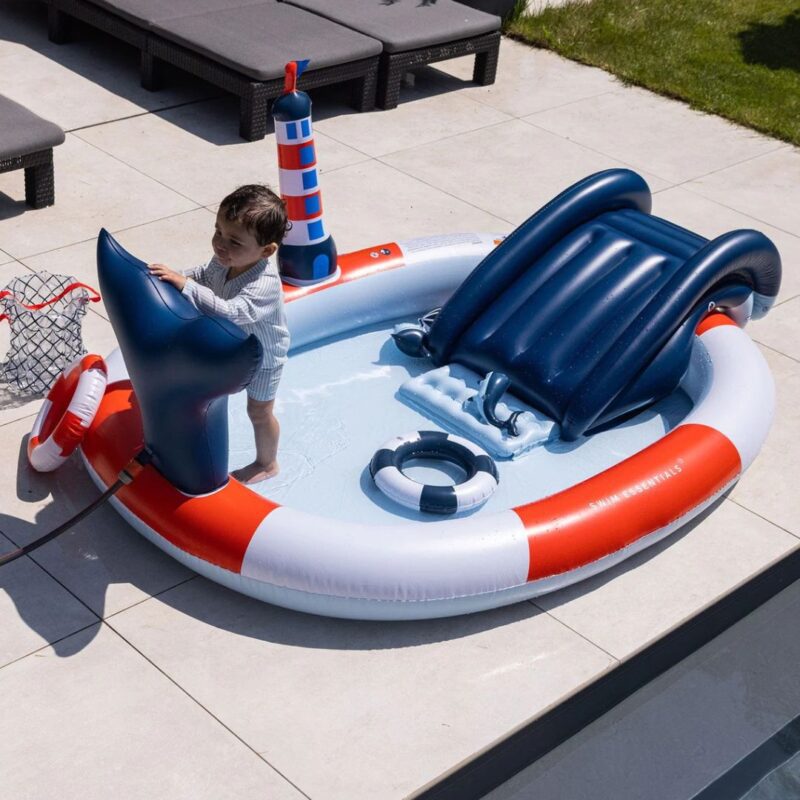 Large Pool With Slide From 3 Years Whale By Swim Essentials - Image 8