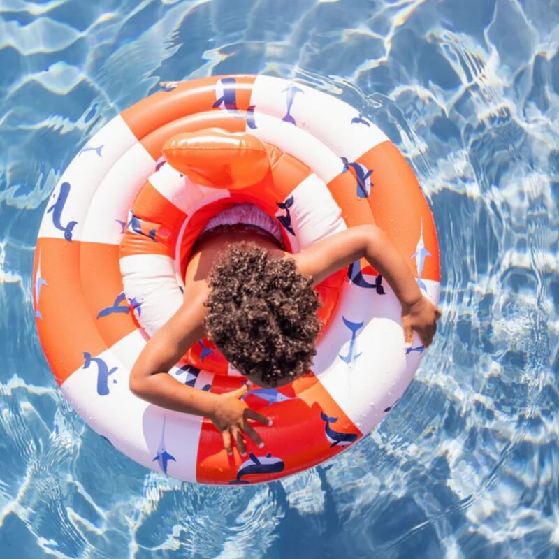 Life Vest From 0-1 years Red-white Whale By Swim Essentials - Image 3