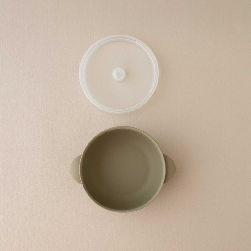 Silicone Bowl With Lid Nino Sage By Nok Nok
