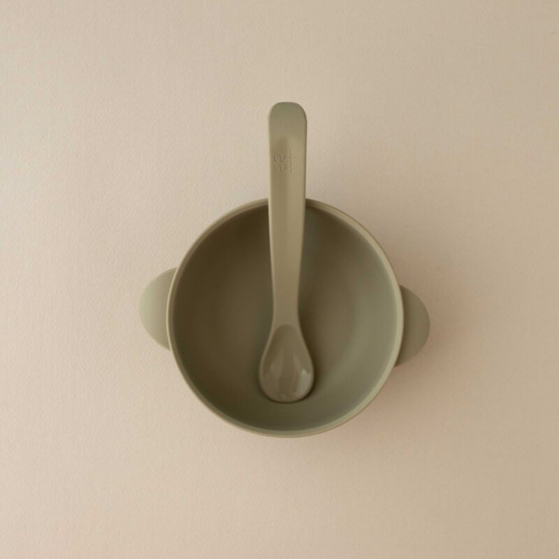 Silicone Bowl With Lid Nino Sage By Nok Nok - Image 2