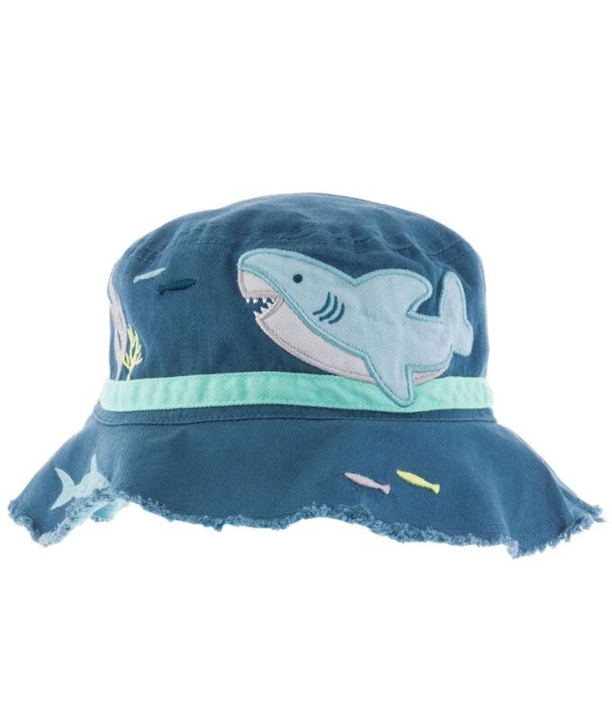 Children's Hat, Blue Shark By Stephen Joseph