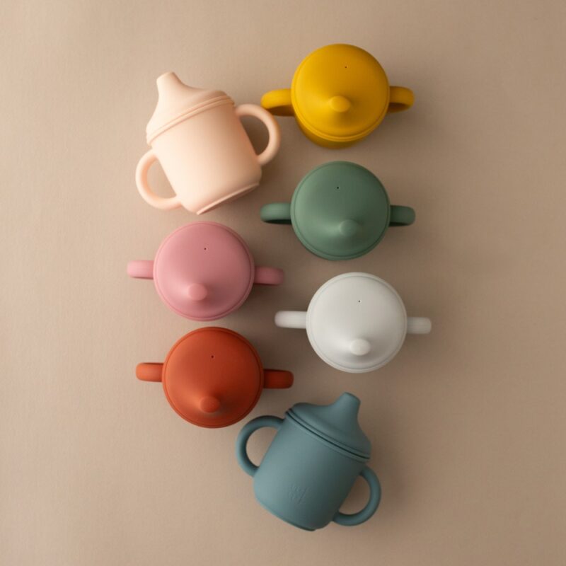 Silicone Sippy Cup With Handles (Bright) By Nok Nok - Image 2