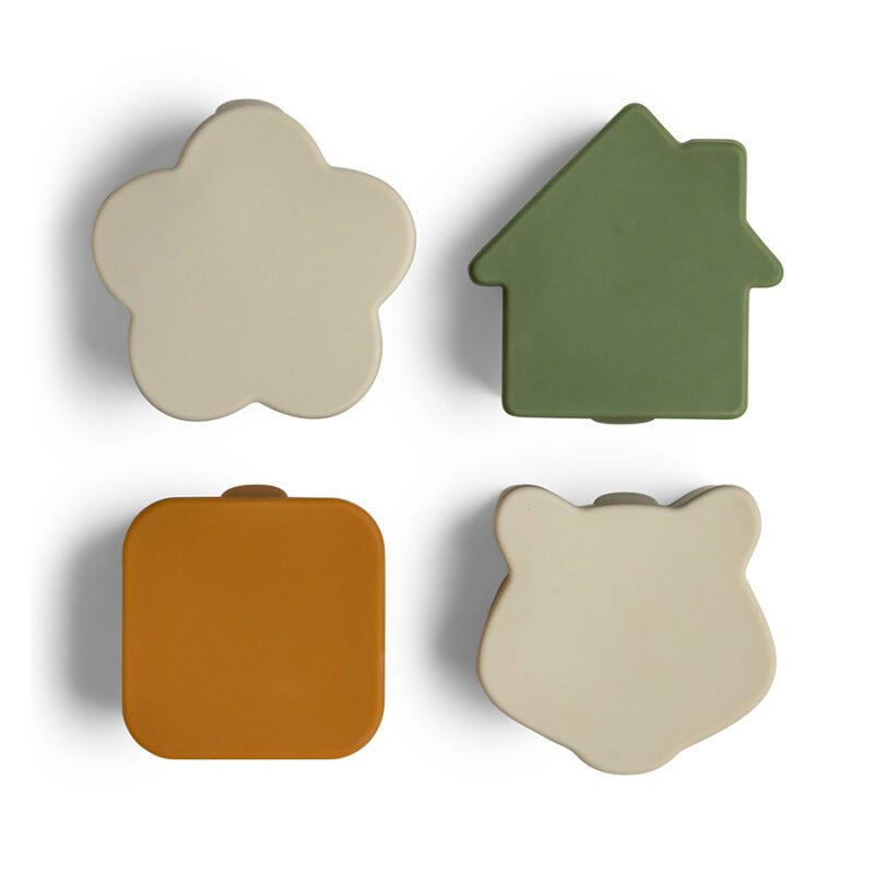 Silicon Lunchbox Organisers Set of 4 By Citron