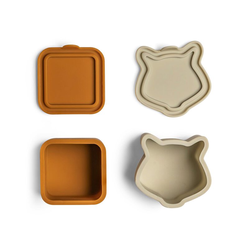 Silicon Lunchbox Organisers Set of 4 By Citron - Image 3