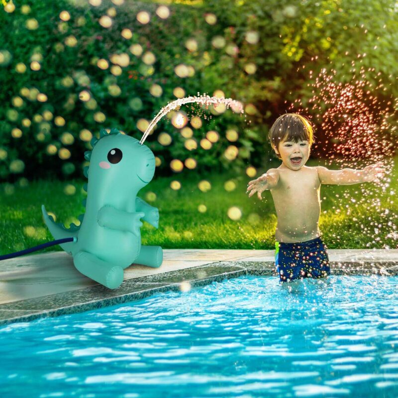 Inflatable Sprinkler Game Dino By Legami - Image 2