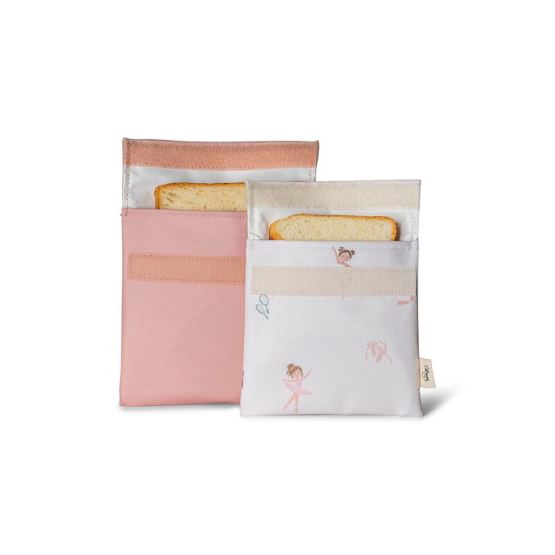 Reusable Sandwich Bags Set of 2 Ballerina By Citron - Image 3