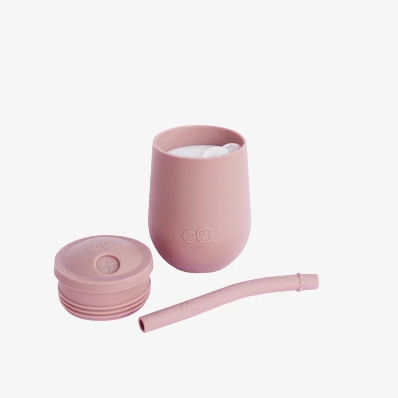Mini Cup & Straw Training System Pink By Ezpz - Image 3