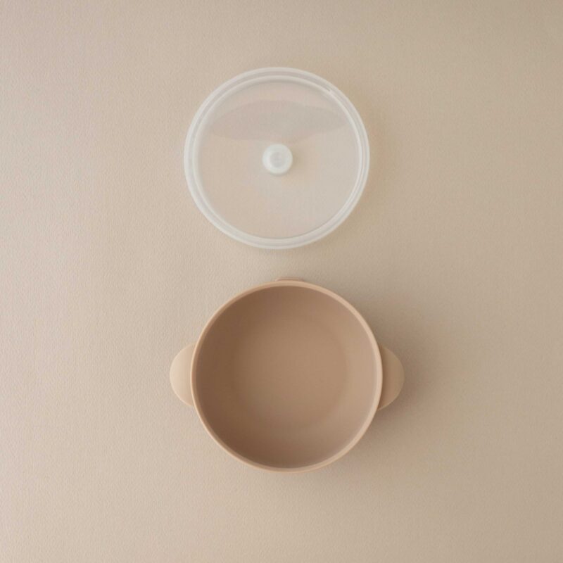 Silicone Bowl With Lid Nino Sand BY Nok Nok