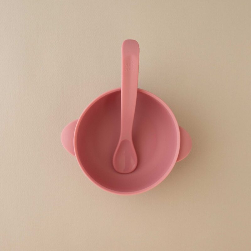 Silicone Bowl With Lid Nino Watermelon Pink By Nok Nok - Image 2