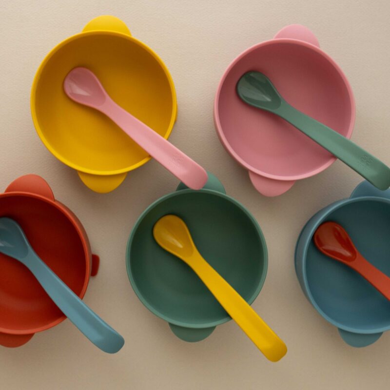 Silicone Bowl With Lid Nino Watermelon Pink By Nok Nok - Image 3