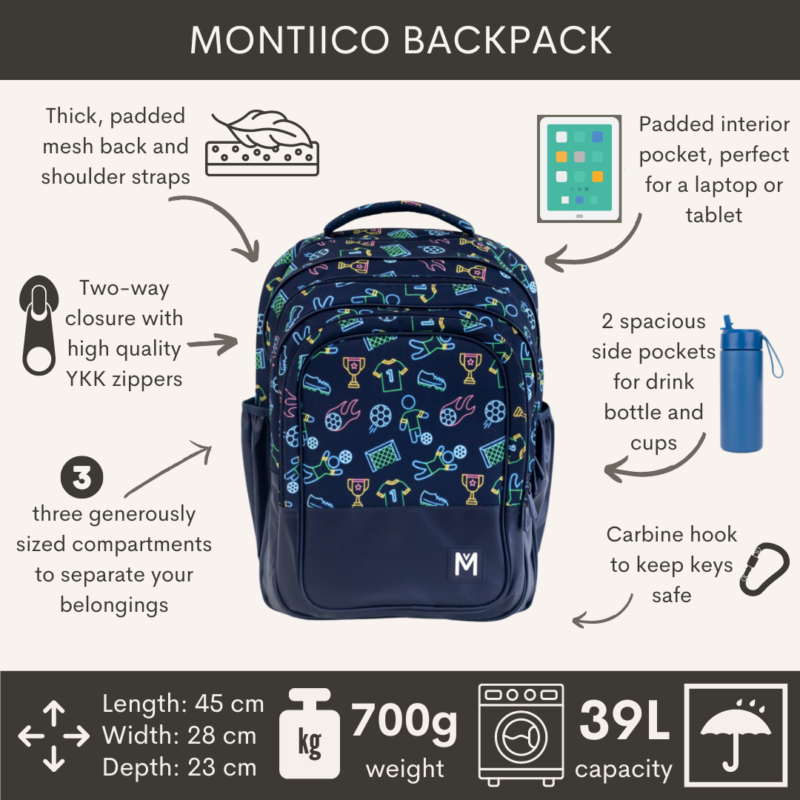 Backpack Goal Keeper- School Bag By Montii - Image 3
