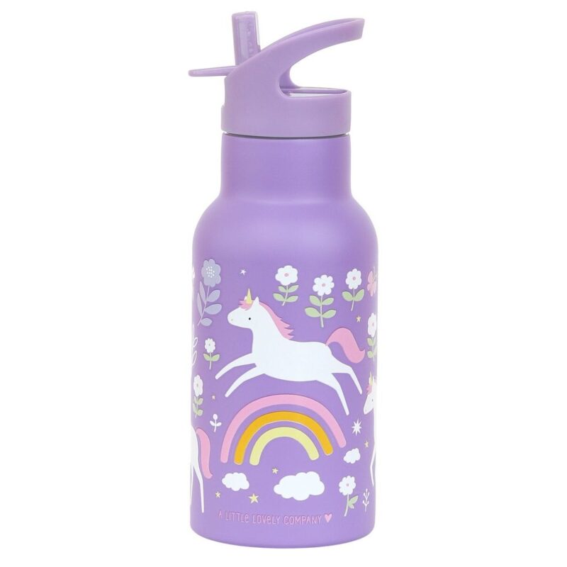 Double Wall Stainless Steel Thermos 350ml Unicorn Dreams By Little Lovely Company