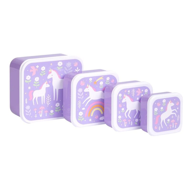 Lunch & Snack Box - Unicorn Dreams By Little Lovely Company